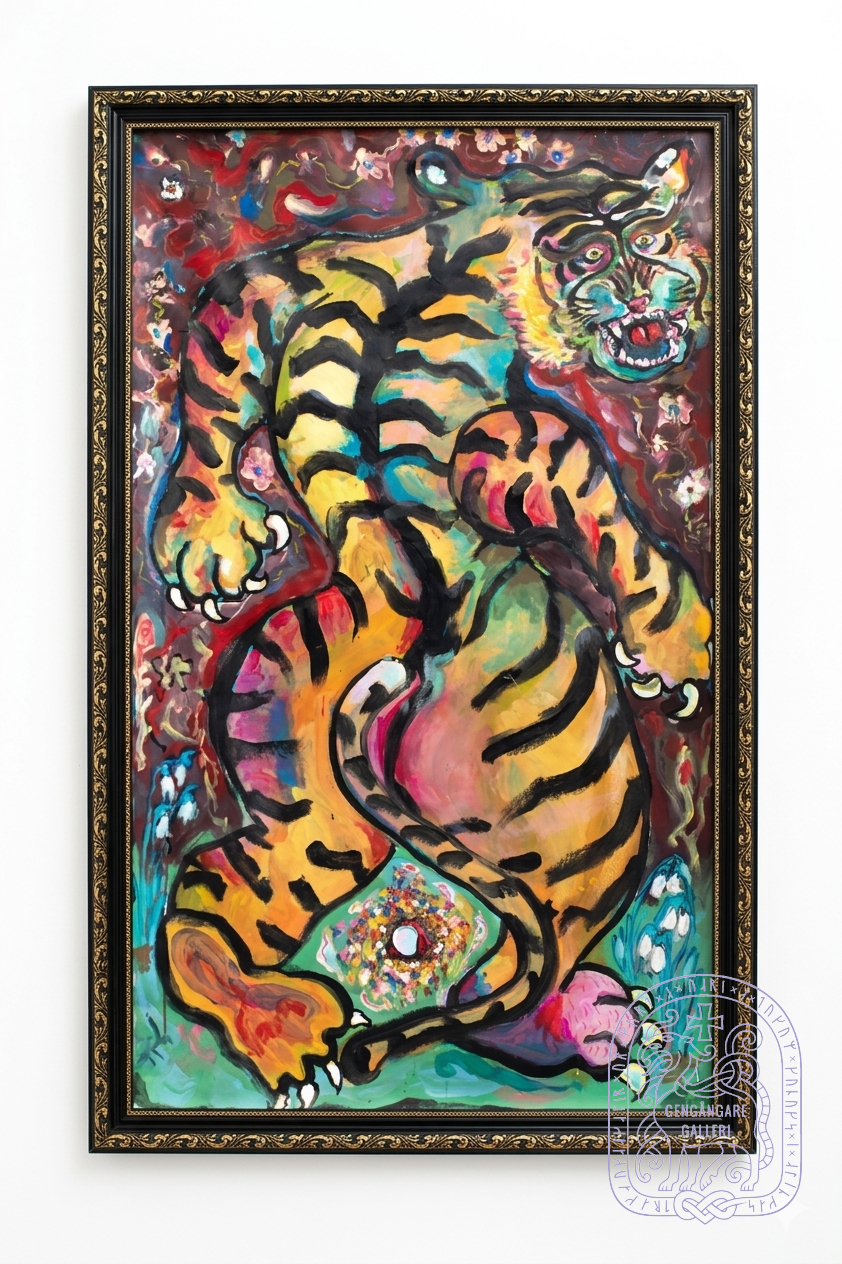 Artwork: There is Always That Friend I Give Flowers To, Acrylic on Canvas, 150x90 cm, 2025