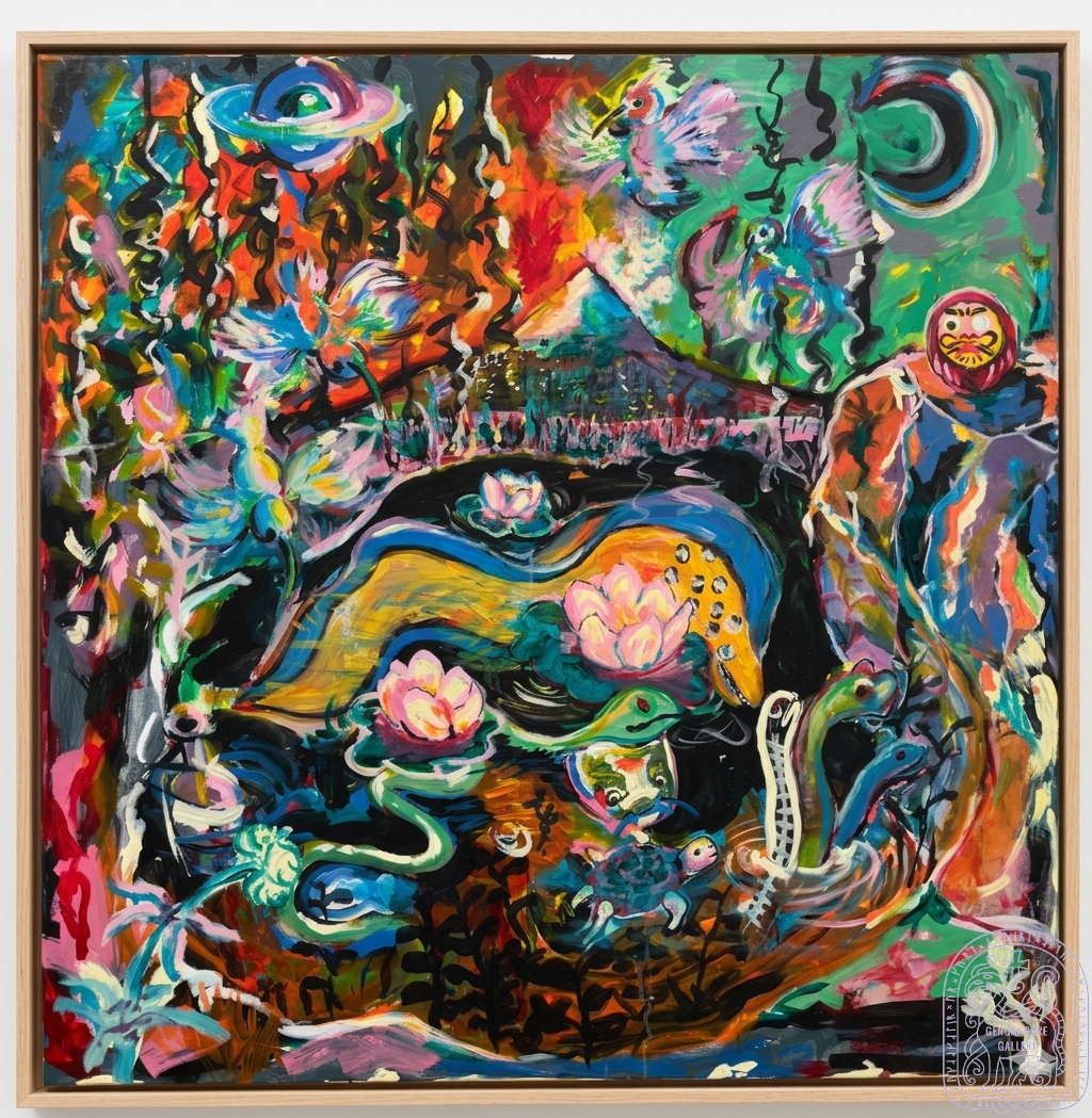 Artwork: All I Left There, Acrylic on Canvas, 120x120 cm, 2021
