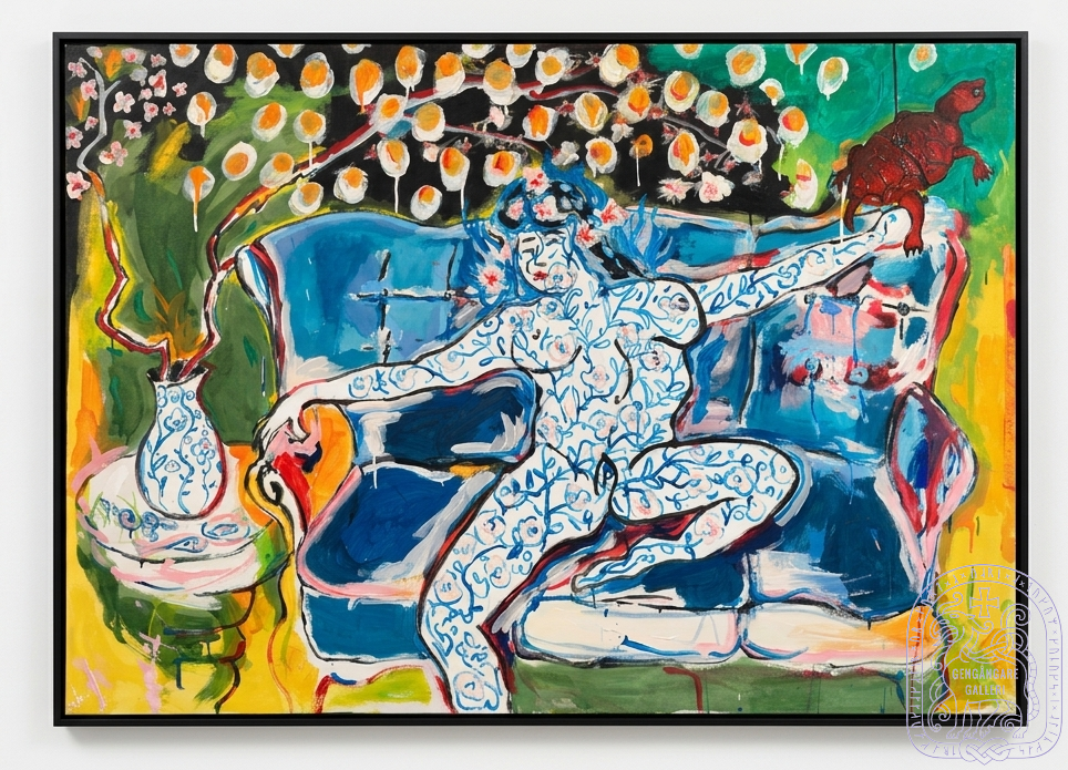 Artwork: Fine China Girl, Acrylic on Canvas, 140x180 cm, 2019